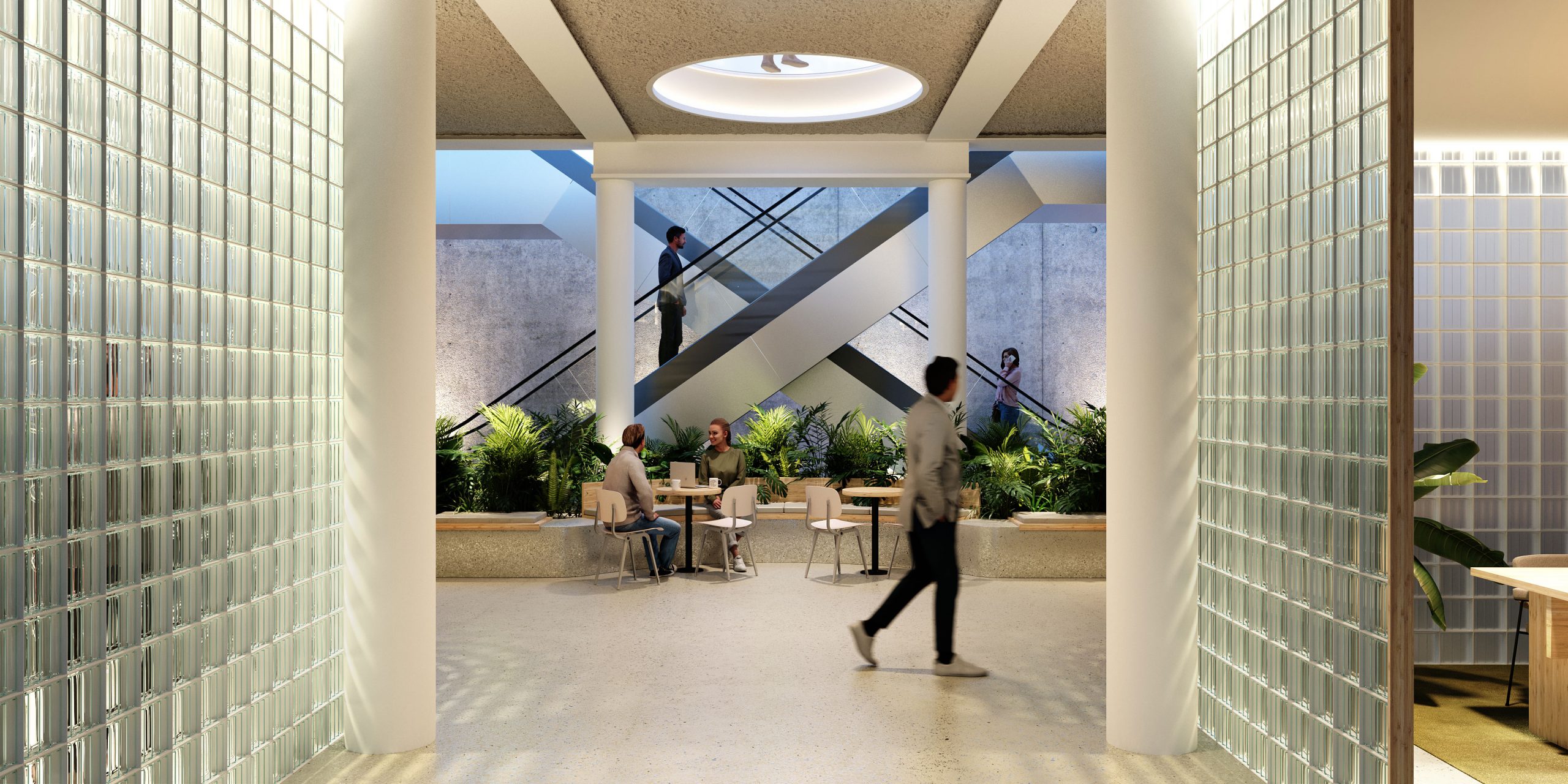 3D Interior Visualization of Adyen's headquarters