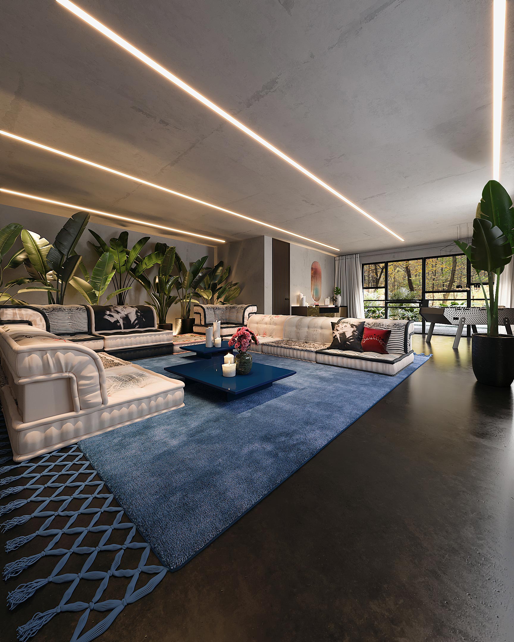 Villa in Bloemendaal, interior design, 3d visualization