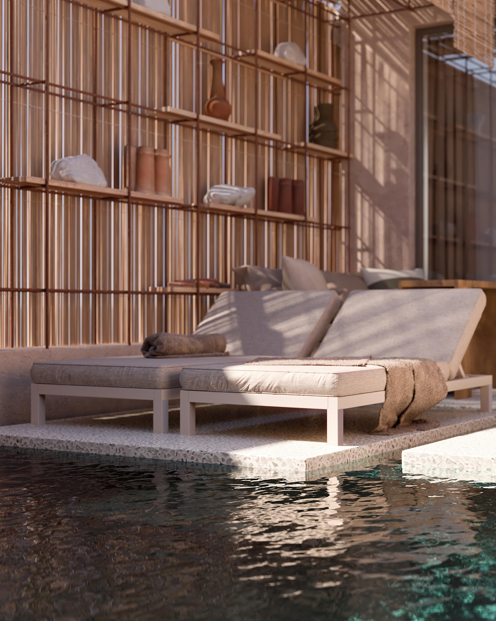 Hotel Almyros Corfu, summer holidays in greece,, 3d visualization