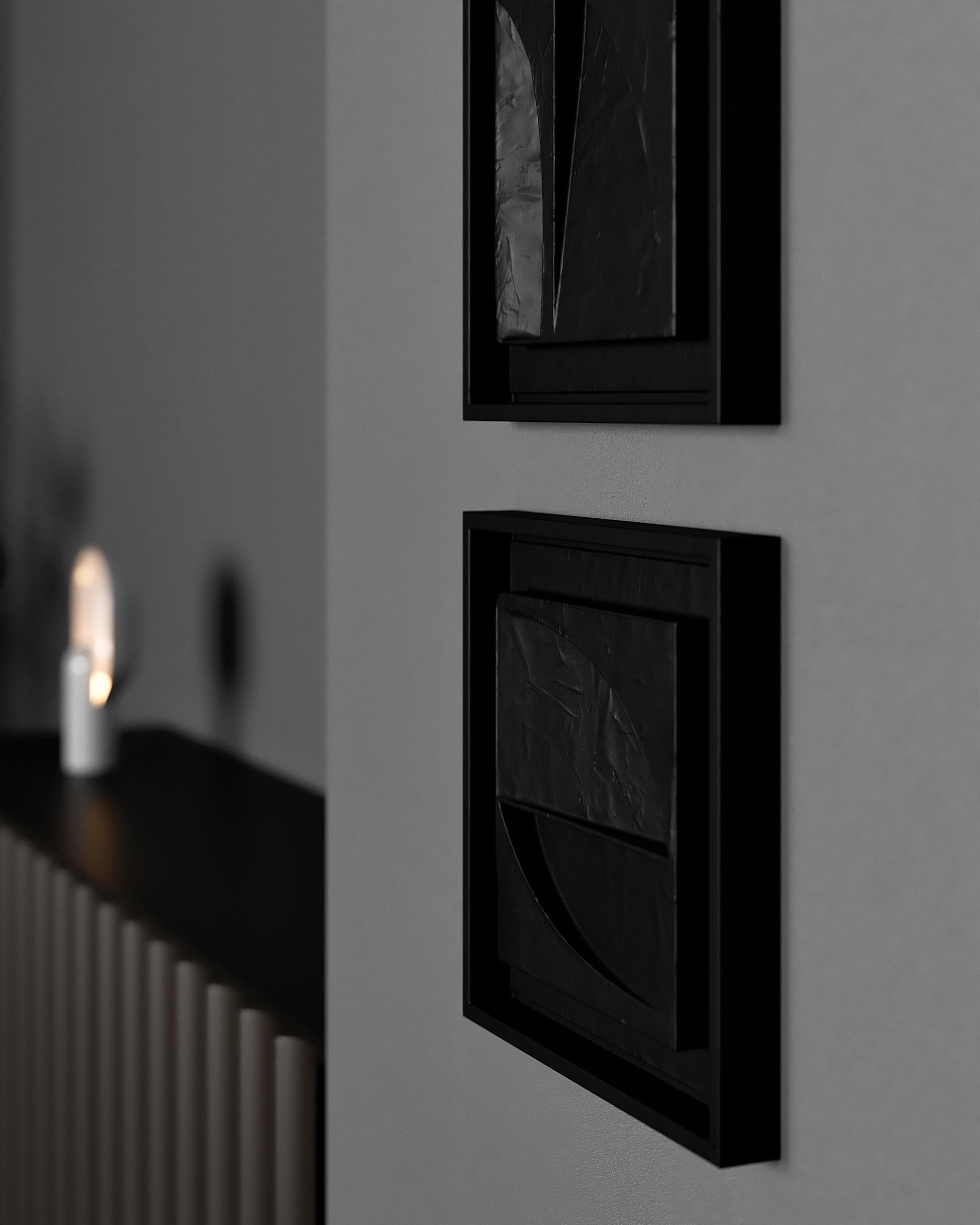 Dark Mode interiors design shades of gray